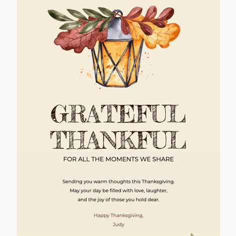 Grateful Thanksgiving eCard